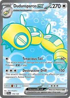 Dudunsparce ex #178, Standard