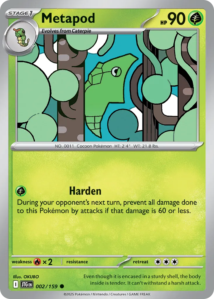 Metapod #2, Journey Together Reverse Holo