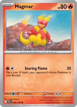 Magmar #20, Reverse Holo