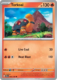 Torkoal #25, Reverse Holo