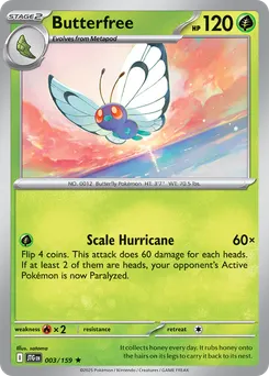 Butterfree #3, Inverted Back