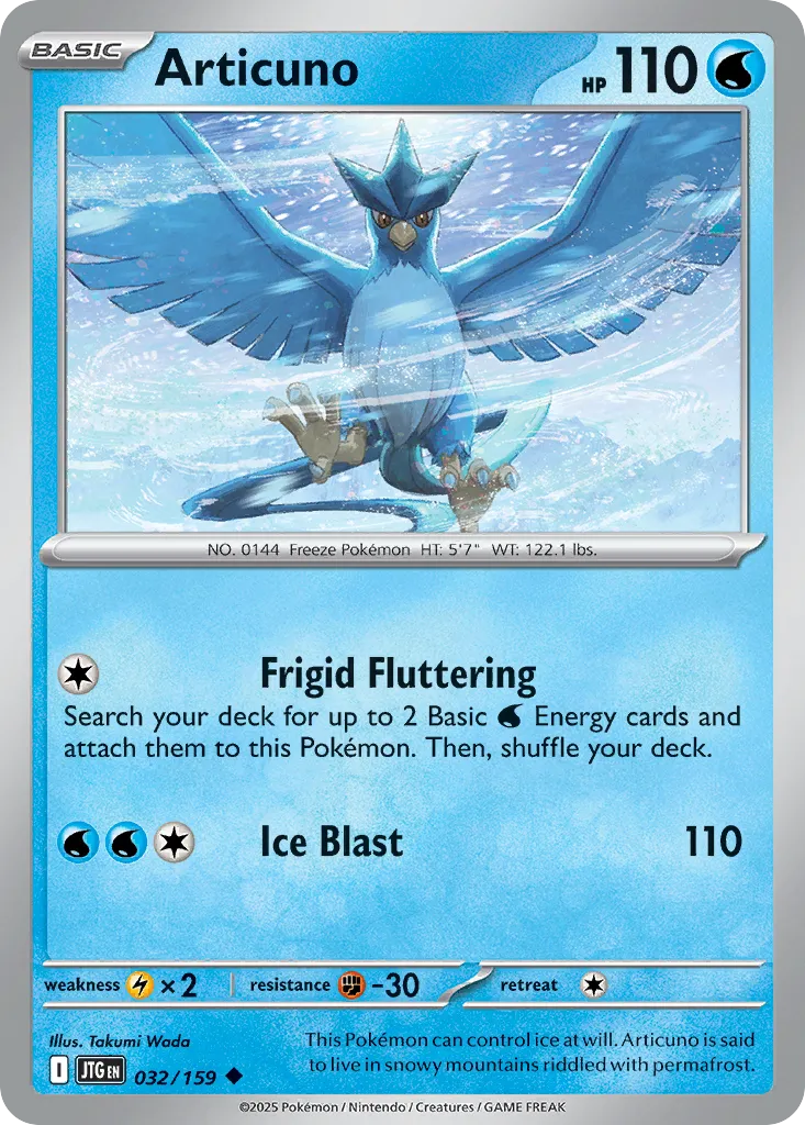 Articuno #32, Journey Together Reverse Holo