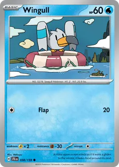 Wingull #38, Reverse Holo
