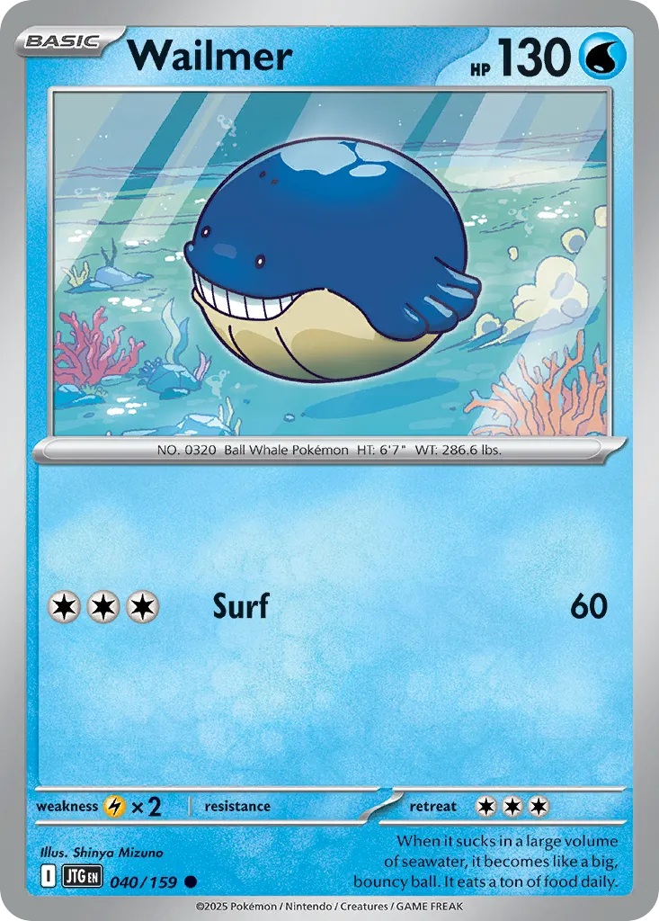Wailmer #40, Journey Together Reverse Holo