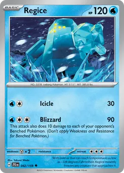 Regice #42, Reverse Holo