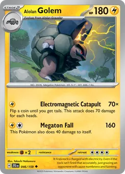 Alolan Golem #46, Reverse Holo