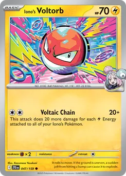 Iono's Voltorb #47, Reverse Holo