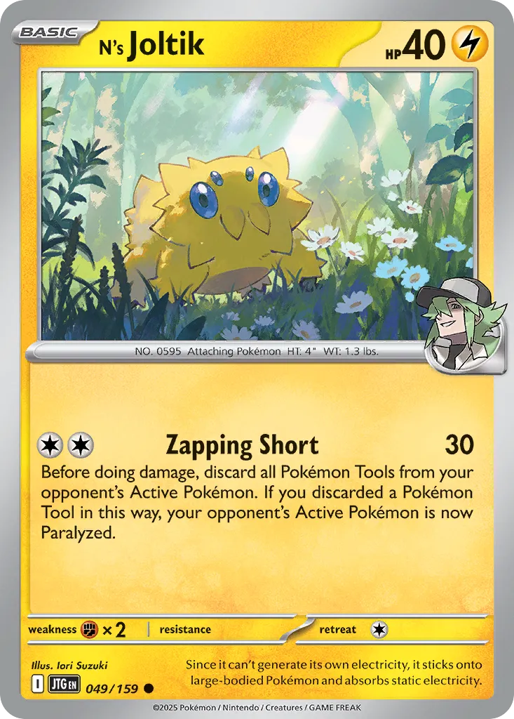 N's Joltik #49, Journey Together Reverse Holo