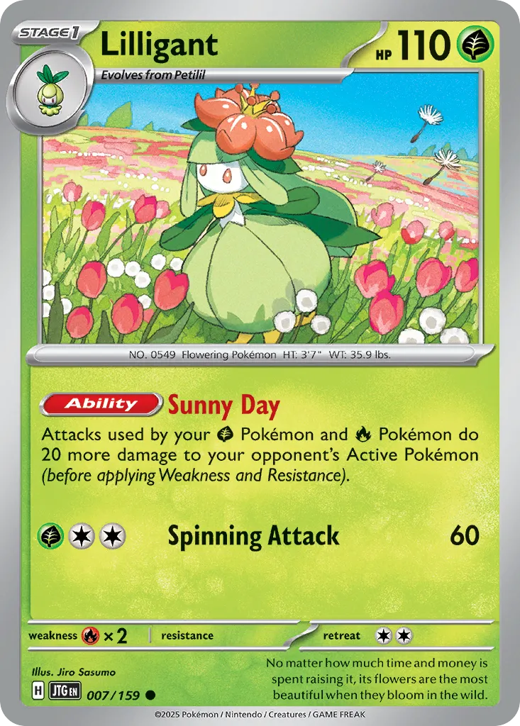 Lilligant #7, Journey Together Reverse Holo
