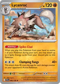 Lycanroc #85, Reverse Holo