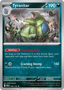 Tyranitar #95, Reverse Holo