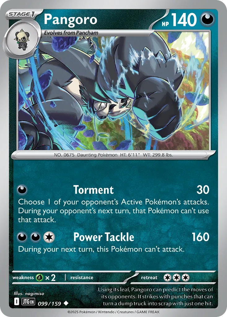 Pangoro #99, Journey Together Reverse Holo