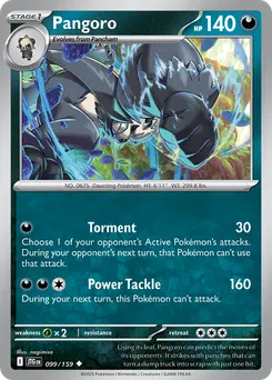 Pangoro #99, Reverse Holo