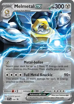 Melmetal ex #104, Scarlet & Violet Black Star Promos