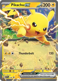 Pikachu ex #106, Scarlet & Violet Black Star Promos