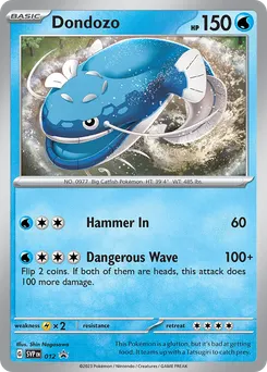 Dondozo #12, Scarlet & Violet Three Pack Blisters