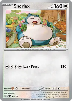 Snorlax #122, Scarlet & Violet Black Star Promos