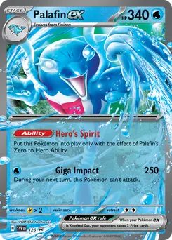 Palafin ex #126, Scarlet & Violet Black Star Promos