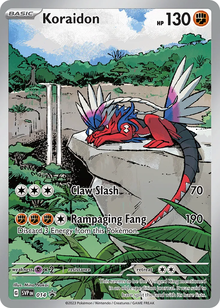 Koraidon #14, Scarlet & Violet Black Star Promos Scarlet & Violet Pokemon Center Elite Trainer Box-Koraidon