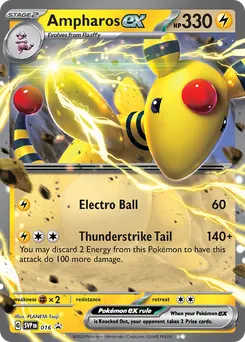 Ampharos ex #16, Scarlet & Violet EX Battle Deck-Ampharos