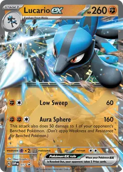 Lucario ex #17, Scarlet & Violet Black Star Promos