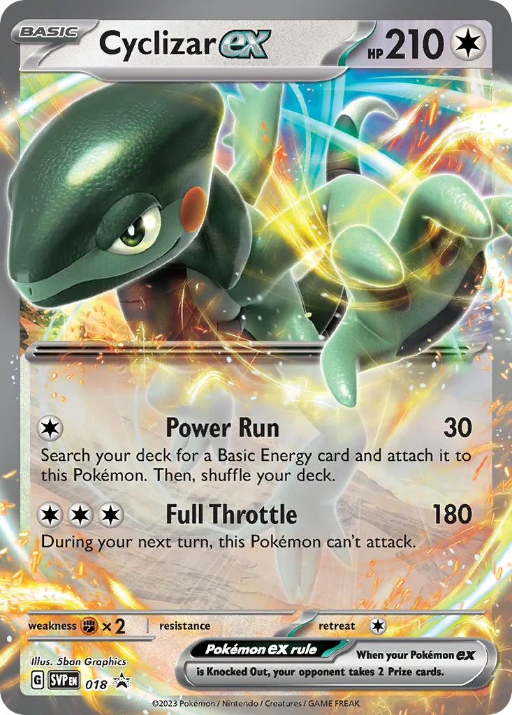 Cyclizar ex #18, Scarlet & Violet Black Star Promos Cyclizar EX Box