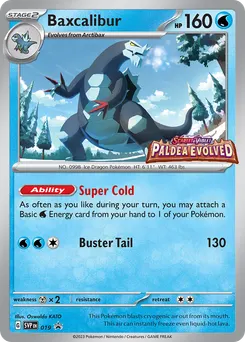 Baxcalibur #19, Scarlet & Violet Black Star Promos