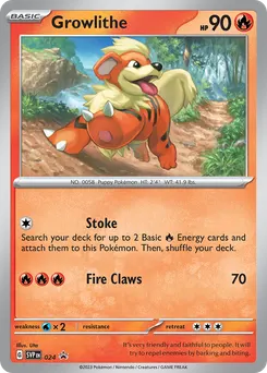 Growlithe #24, Paldea Evolved Single Pack Blisters