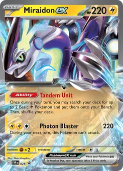 Miraidon ex #28, Paldea Legends Tins