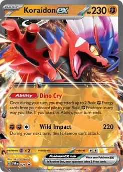 Koraidon ex #29, Paldea Legends Tins