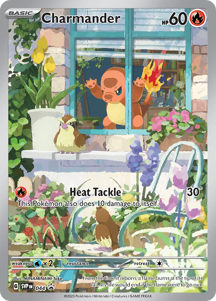 Charmander #44, Scarlet & Violet Black Star Promos Obsidian Flames Pokemon Center Elite Trainer Box