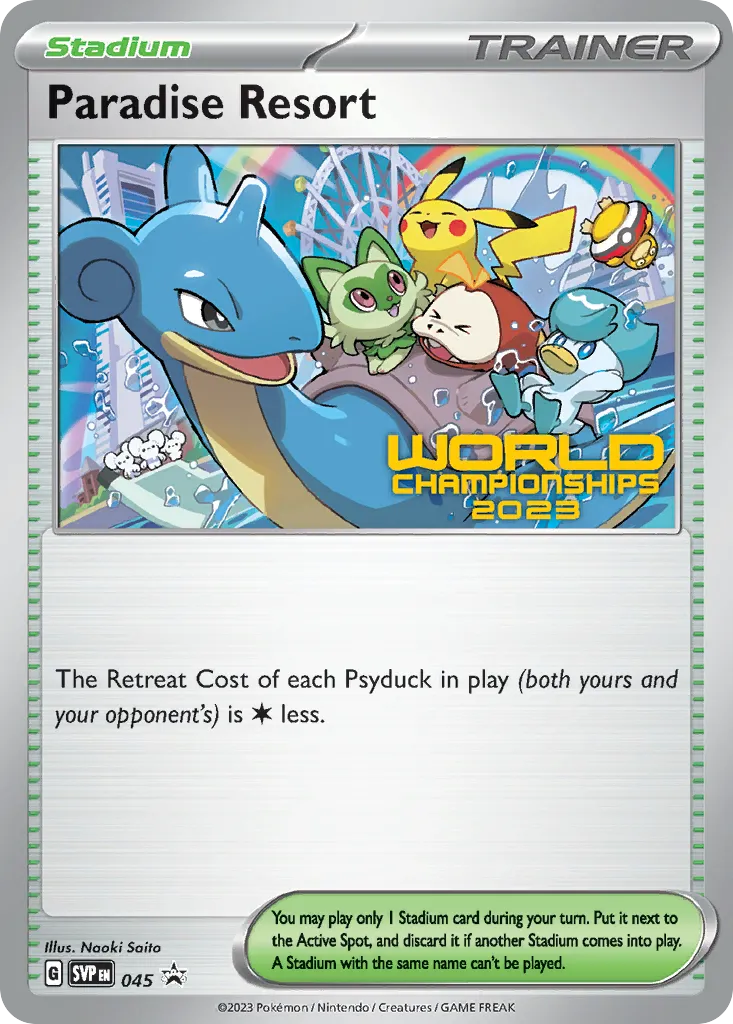 Paradise Resort #45, Scarlet & Violet Black Star Promos World Championships 2023