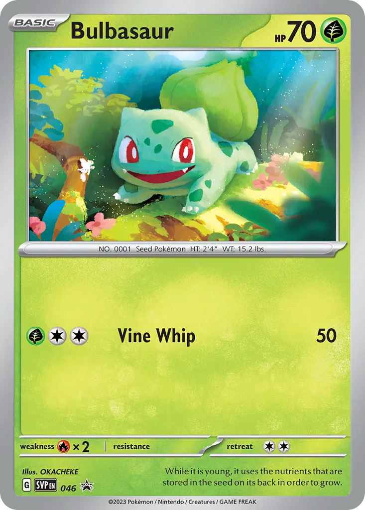 Bulbasaur #46, Scarlet & Violet Black Star Promos 151 Poster Collection