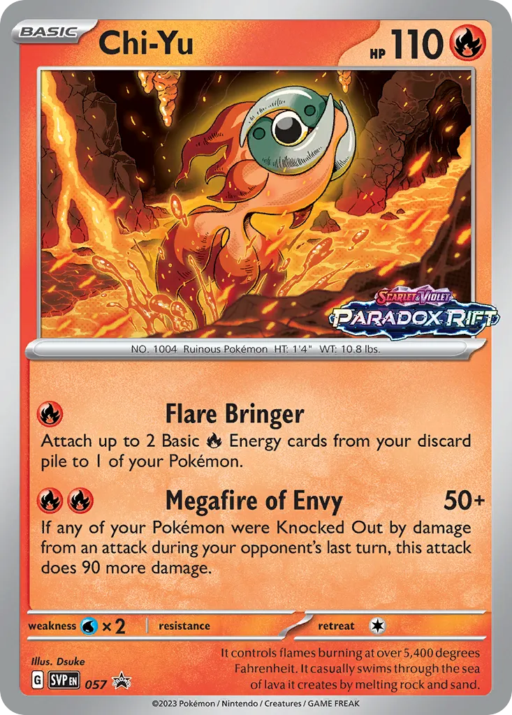 Chi-Yu #57, Scarlet & Violet Black Star Promos Paradox Rift Prerelease-Staff