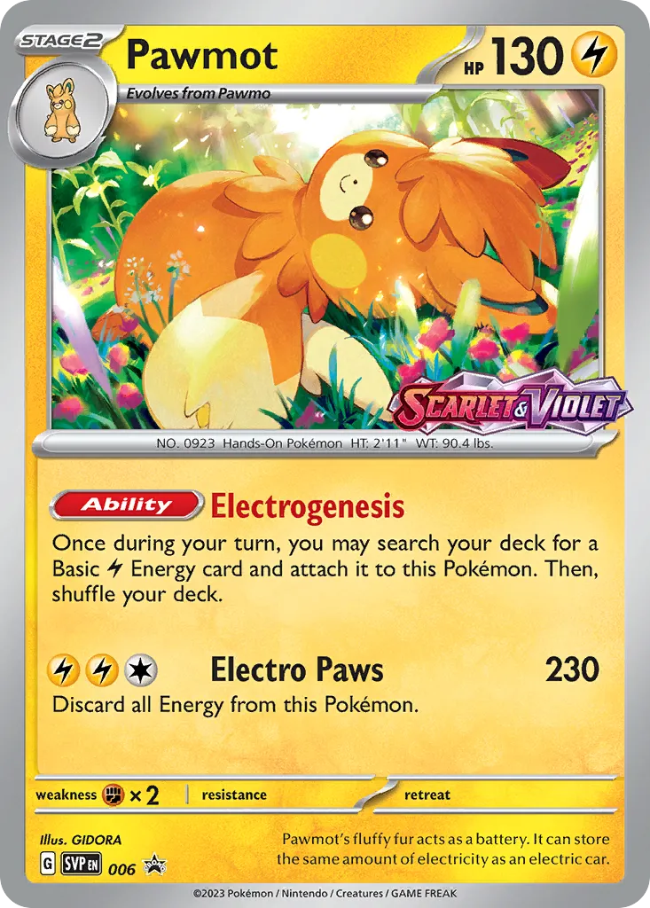 Pawmot #6, Scarlet & Violet Black Star Promos Scarlet & Violet Prerelease
