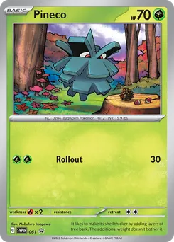 Pineco #61, Scarlet & Violet Black Star Promos