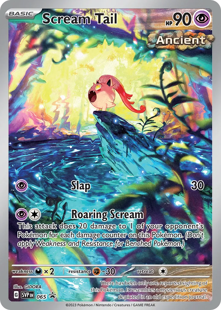 Scream Tail #65, Scarlet & Violet Black Star Promos Paradox Rift Elite Trainer Box-Roaring Moon