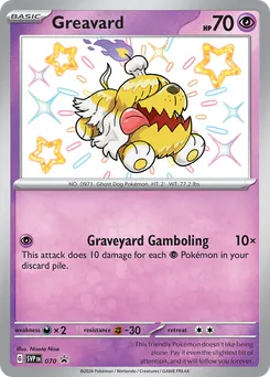 Greavard #70, Paldean Fates Tech Sticker Collection