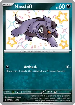 Maschiff #71, Scarlet & Violet Black Star Promos