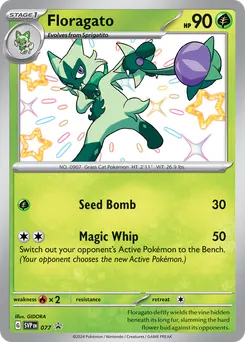 Floragato #77, Paldean Fates Meowscarada EX Premium Collection