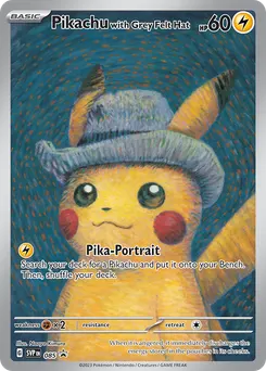 Pikachu with Grey Felt Hat #85, Scarlet & Violet Black Star Promos