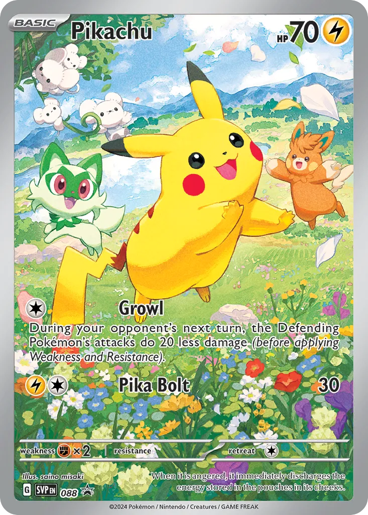 Pikachu #88, Scarlet & Violet Black Star Promos Paldea Adventure Chest