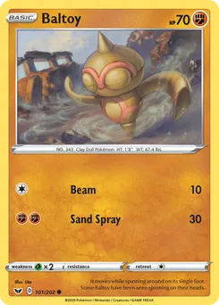 Baltoy #101, Sword & Shield