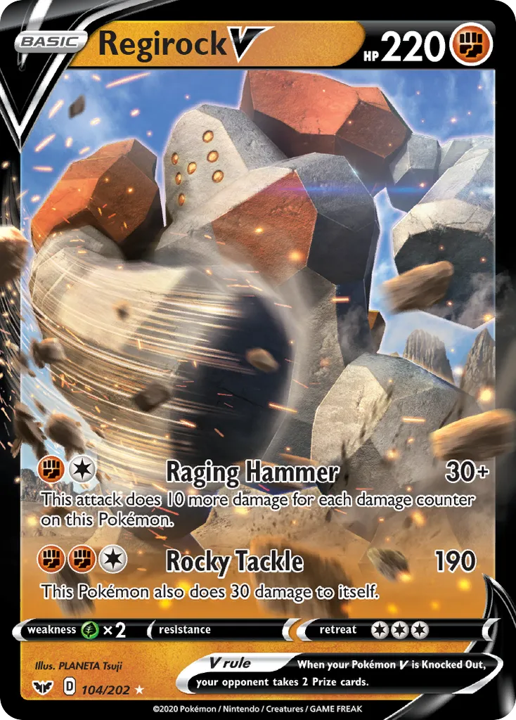Regirock V #104, Sword & Shield