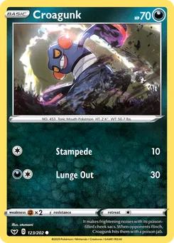 Croagunk #123, Sword & Shield