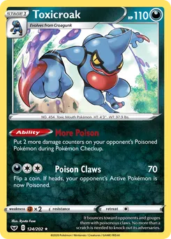 Toxicroak #124, Reverse Foil
