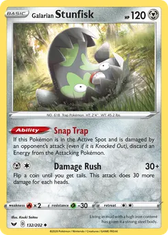 Galarian Stunfisk #132, Sword & Shield