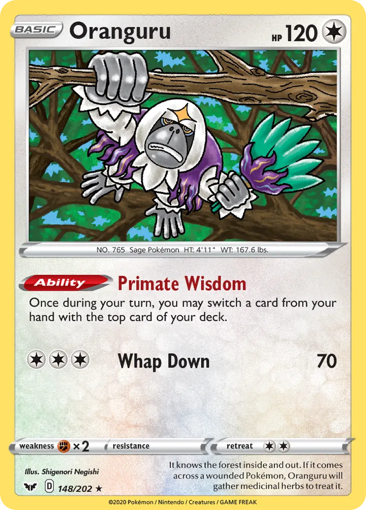 Oranguru #148, Sword & Shield