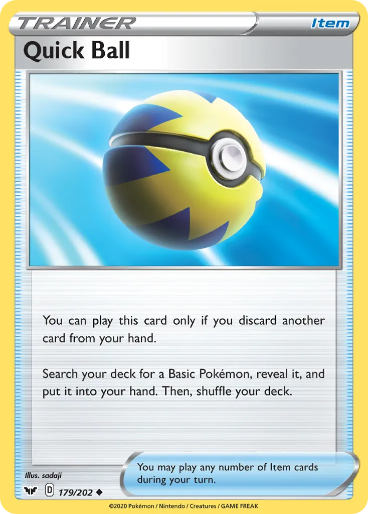 Quick Ball #179, Sword & Shield Reverse Foil