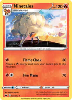 Ninetales #23, Reverse Foil
